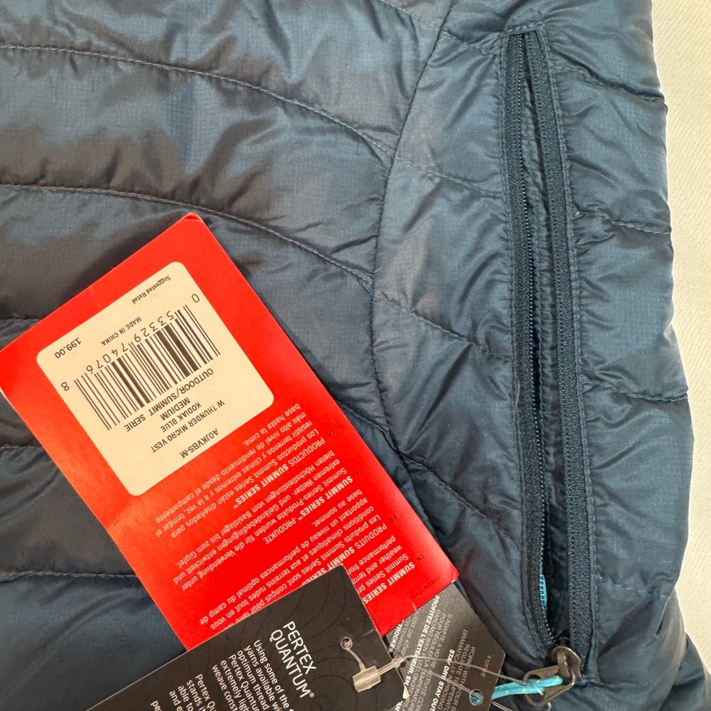 Perry Ellis Quilted Blue Jacket - Picture 2 of 2